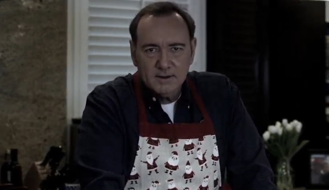 Kevin Spacey, Frank Underwood rolüyle yeniden ortaya çıktı