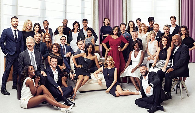 Shondaland oyuncuları özel fotoğraf çekiminde bir araya geldi