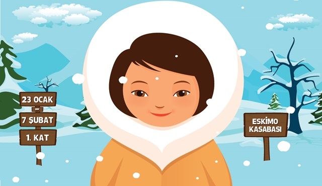 Çocuklara yarıyıl tatilinde ‘Eskimo Kasabası’ etkinliği!