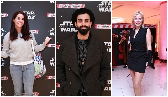 “Star Wars: Güç Uyanıyor”un özel gösterimine ünlü akını!