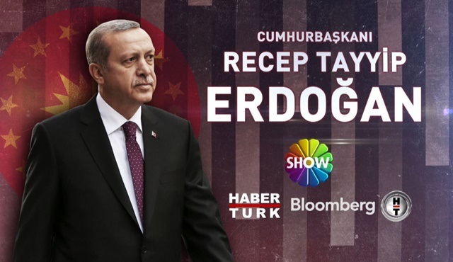 Recep Tayyip Erdoğan, Habertürk TV, Show TV ve Bloomberg HT ortak yayınına konuk olacak!