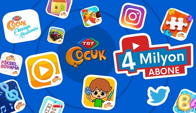 TRT Çocuk’un YouTube kanalı 4 milyon aboneyi geçti!