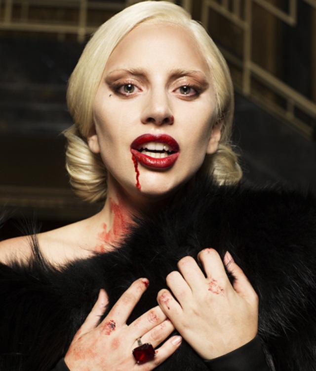 Lady Gaga'dan American Horror Story: Hotel'e özel pozlar