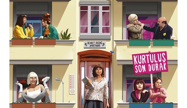Demet Akbağ'ın tüm karakterleri Tezgâh Dergi Mart sayısı için bir araya geldi!