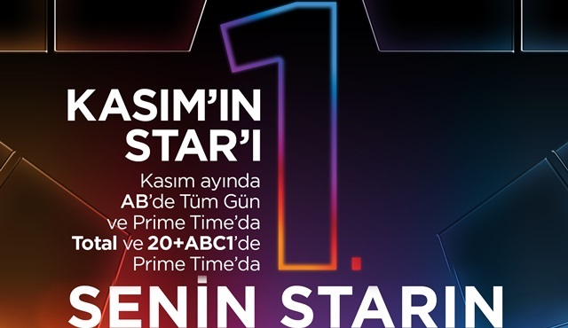 Star Tv Prime Time’da Kasım ayının en çok izlenen kanalı oldu!