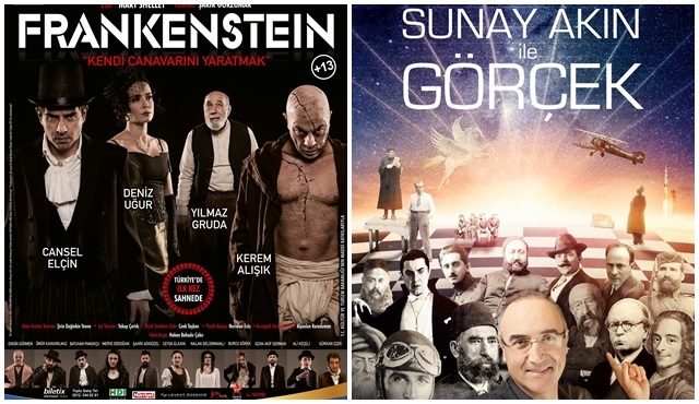 Frankenstein efsanesi ve ‘Sunay Akın ile Görçek' MOİ Sahne’de!
