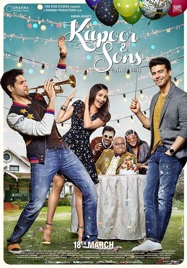 Kapoor & Sons filminin ilk posterleri gün yüzüne çıktı