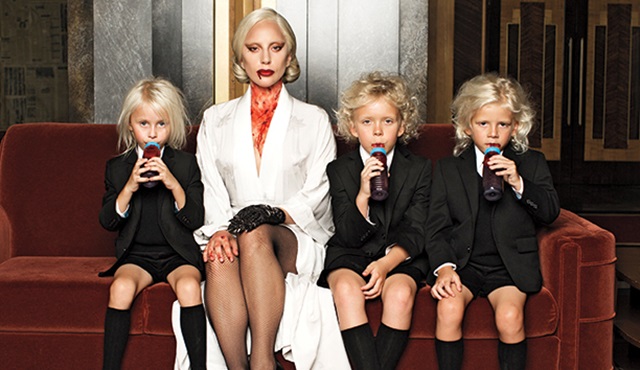 Lady Gaga'dan American Horror Story: Hotel'e özel pozlar