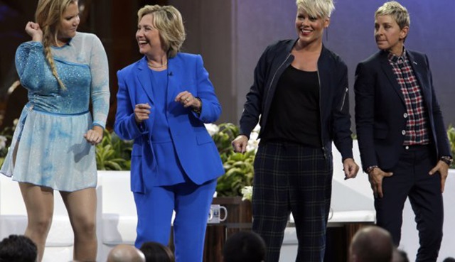 Hillary Clinton, The Ellen DeGeneres Show'da dans etti