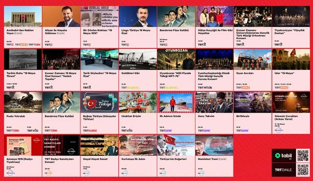 TRT, 19 Mayıs'a özel yayınlarla ekrana gelecek!