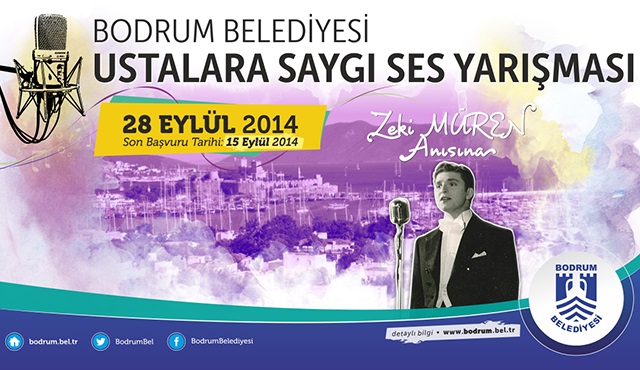 Zeki Müren Anısına, “Ustalara Saygı Türk Müziği Ses Yarışması” 