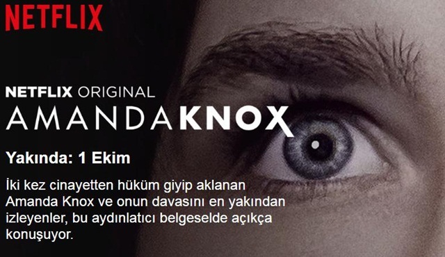 Netflix'in Amanda Knox belgesi yayına girmeye hazır