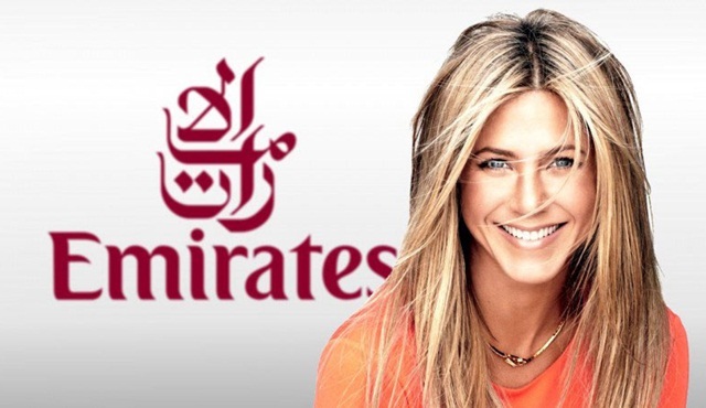 Jennifer Aniston Emirates'e geri döndü