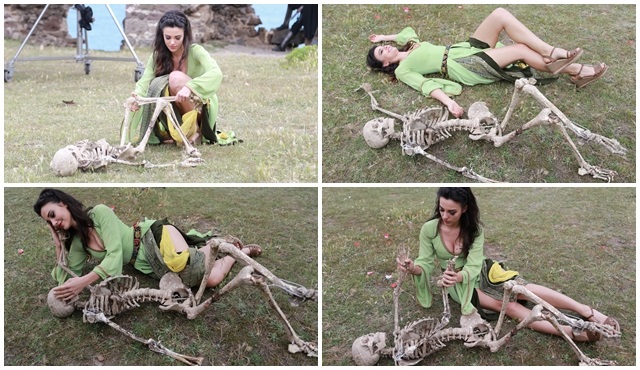 Tuvana Türkay'ın iskelet aşkı!